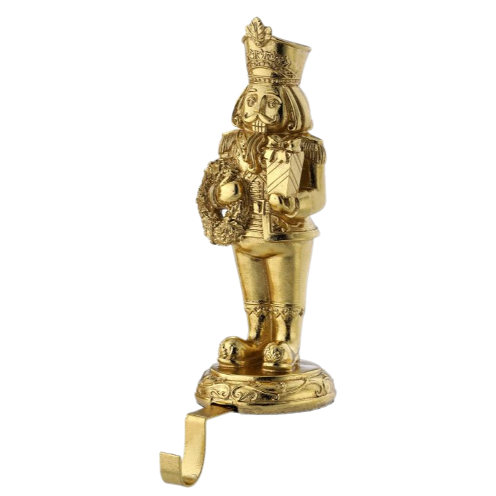 Resin Nutcracker Stocking Holder