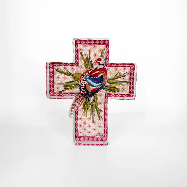 Lauren Dunn Sanctuary in the Meadow Acrylic Cross