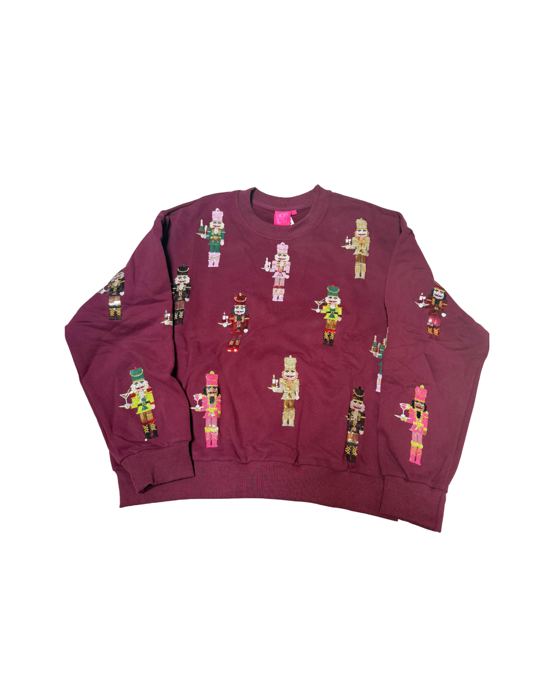 Queen of Sparkles Plum Cocktail Serving Nutcracker Sweatshirt