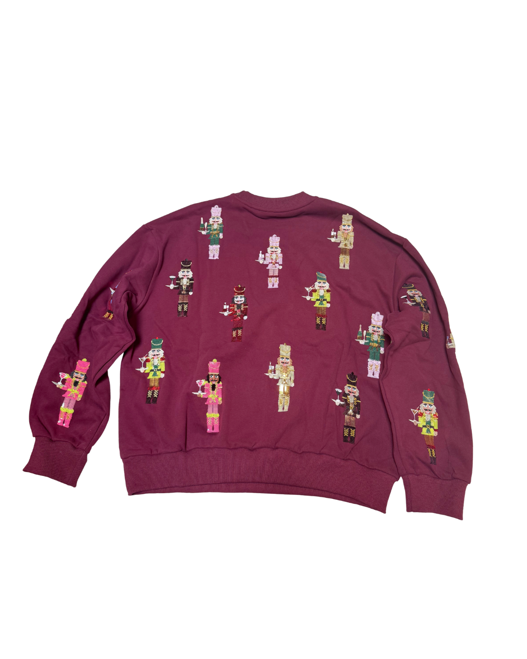 Queen of Sparkles Plum Cocktail Serving Nutcracker Sweatshirt