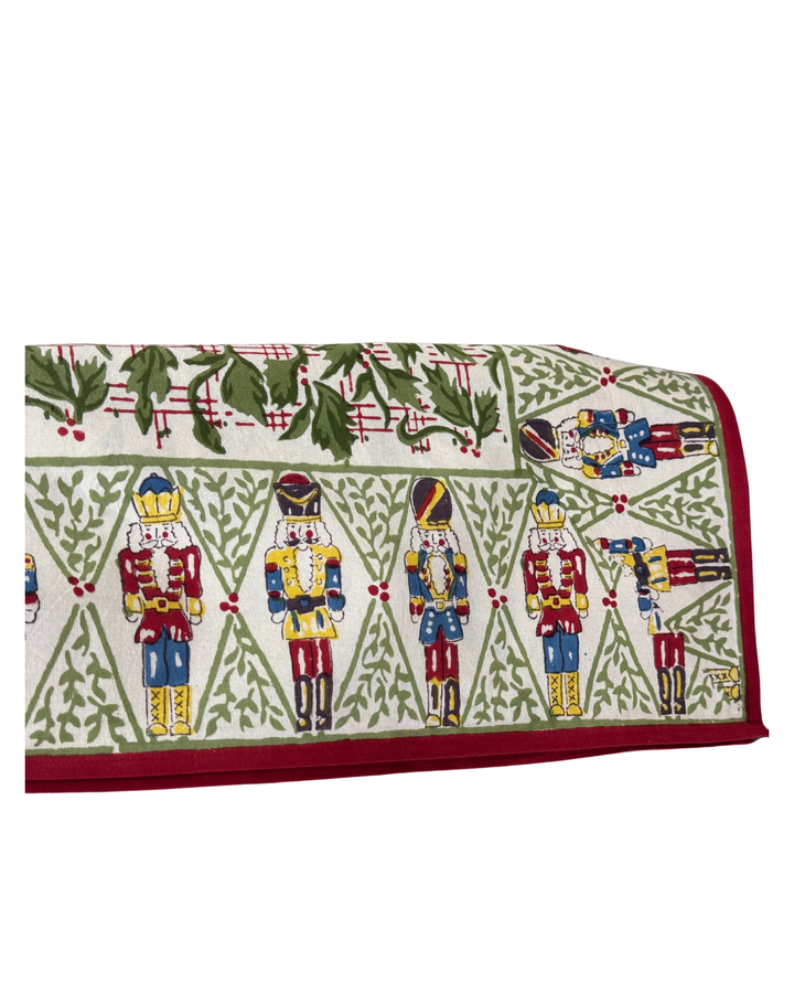 Pomegranate Holly Berry Nutcracker Tablecloth