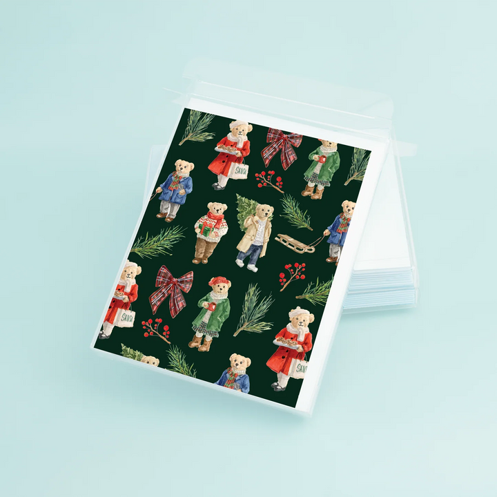 Taylor Paladino Holiday Teddy Bears Stationary Set