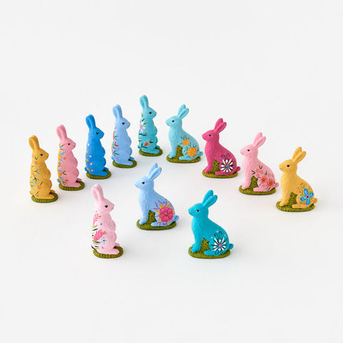 Hand-painted Chocolate Bunny Figure - Assorted