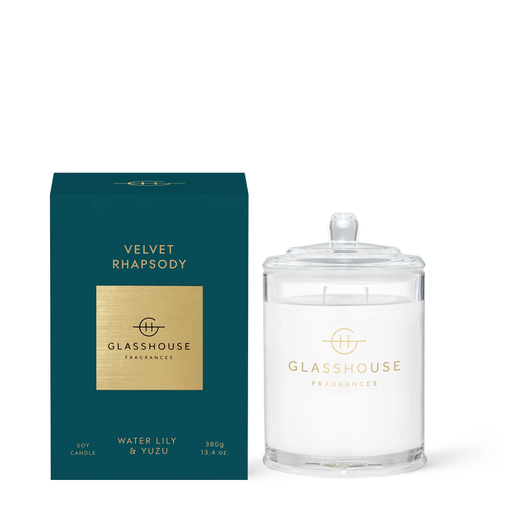 Glasshouse Fragrances Scented Soy Candle Velvet Rhapsody