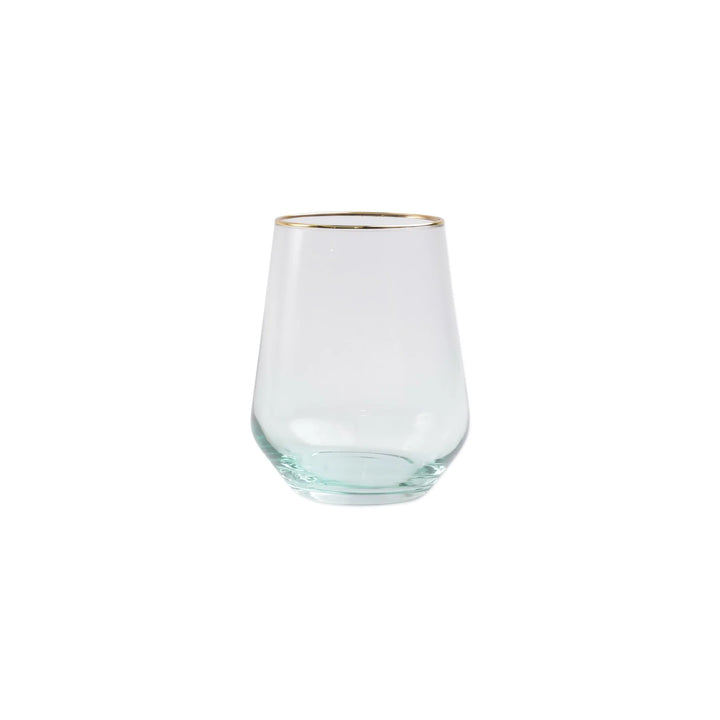 Vietri Rainbow Stemless Wine Glass