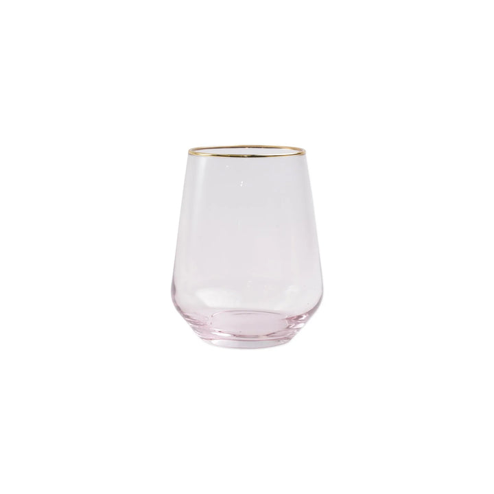 Vietri Rainbow Stemless Wine Glass