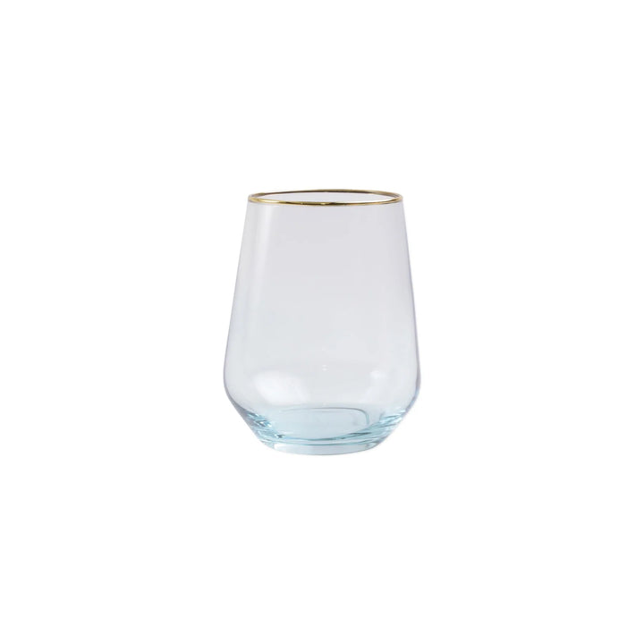 Vietri Rainbow Stemless Wine Glass