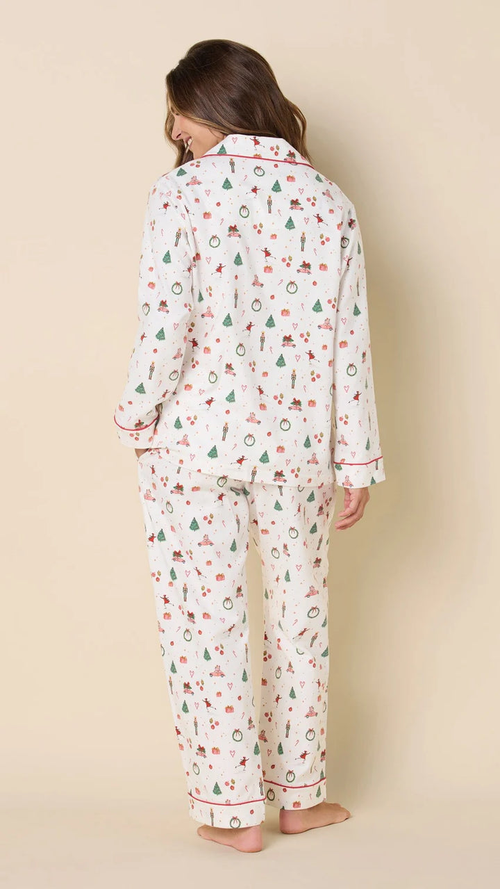 The Cat's Pajamas A Very Vintage Christmas Flannel Pajama Set