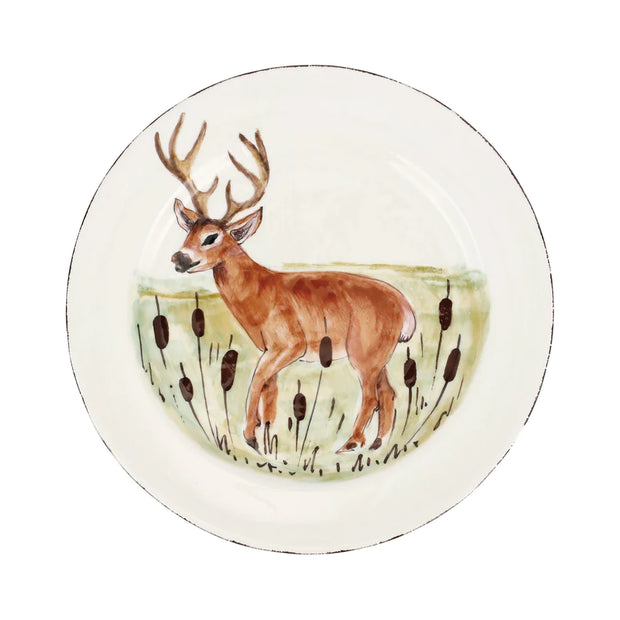 Vietri - Wildlife Deer Dinner Plate