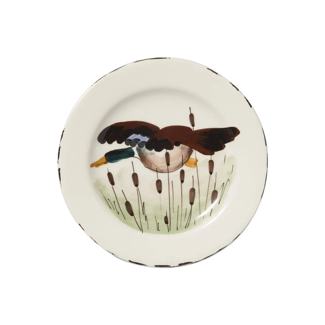 Vietri Wildlife Mallard Salad Plate