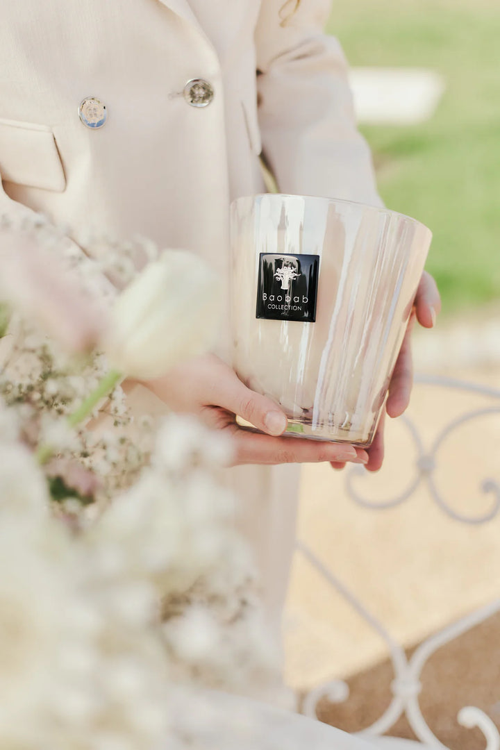Baobab Collection White Pearls Scented Candle