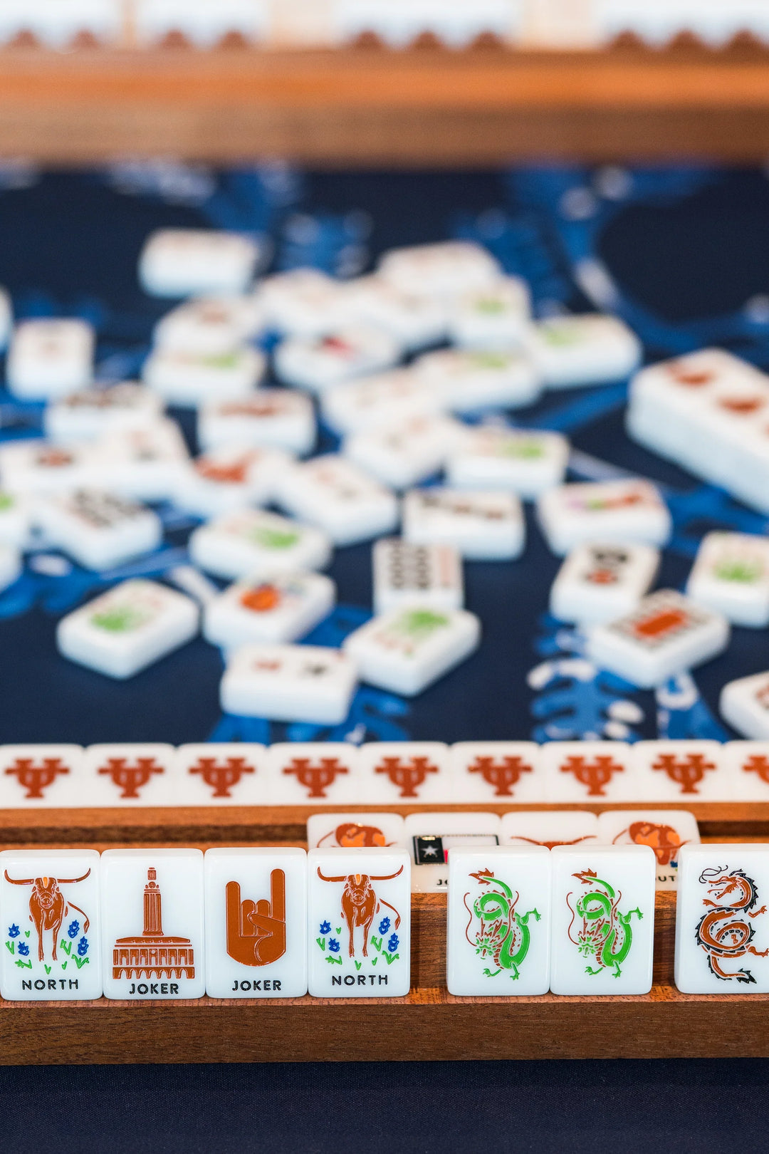 West Wind Mahjong University of Texas Mahjong Tiles