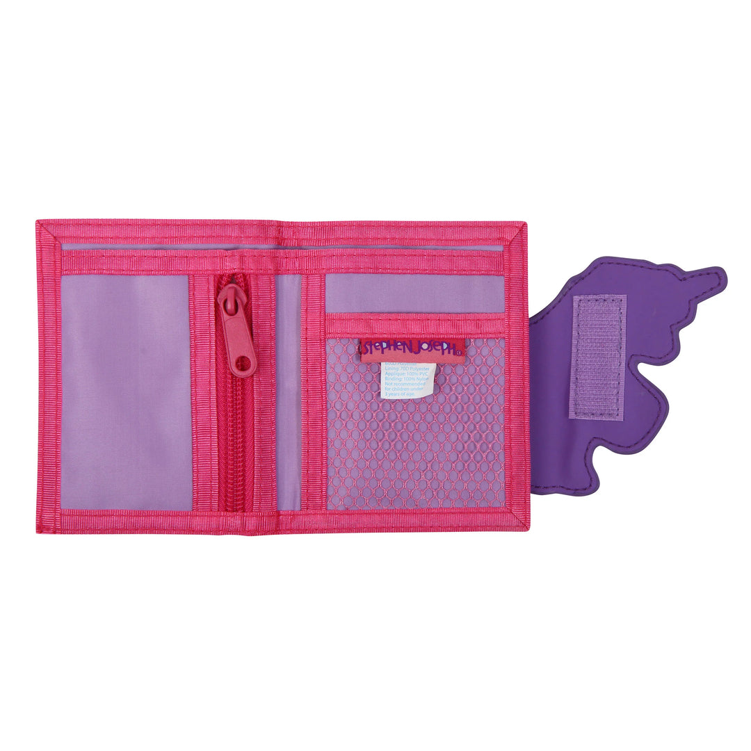 Stephen Joseph Kid's Tri-Fold Wallet Unicorn