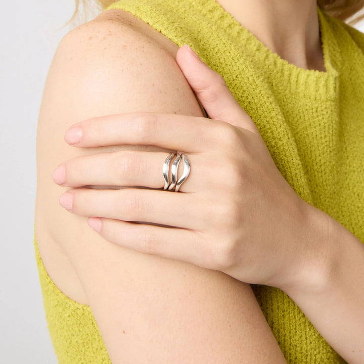 Julie Vos Silver Wave Ring