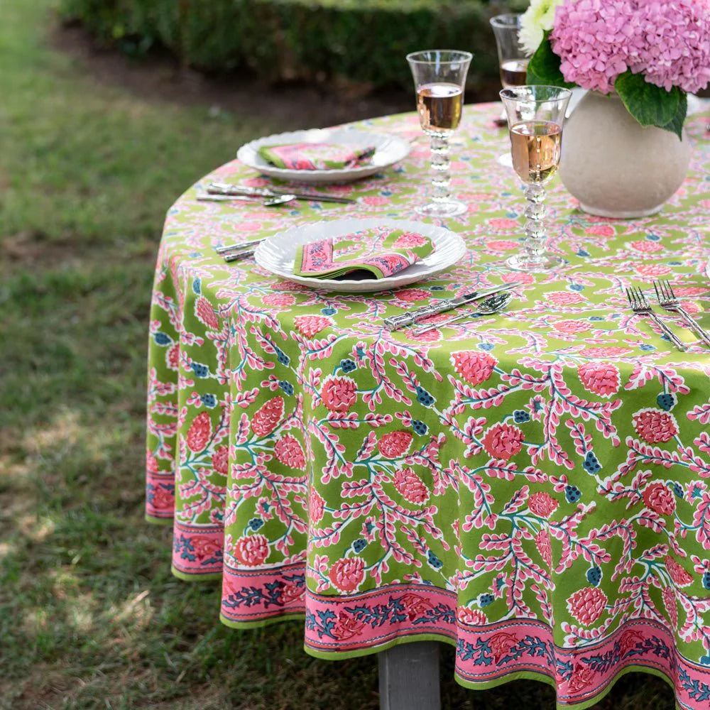 Pomegranate Palm Beach Pinecone Tablecloth