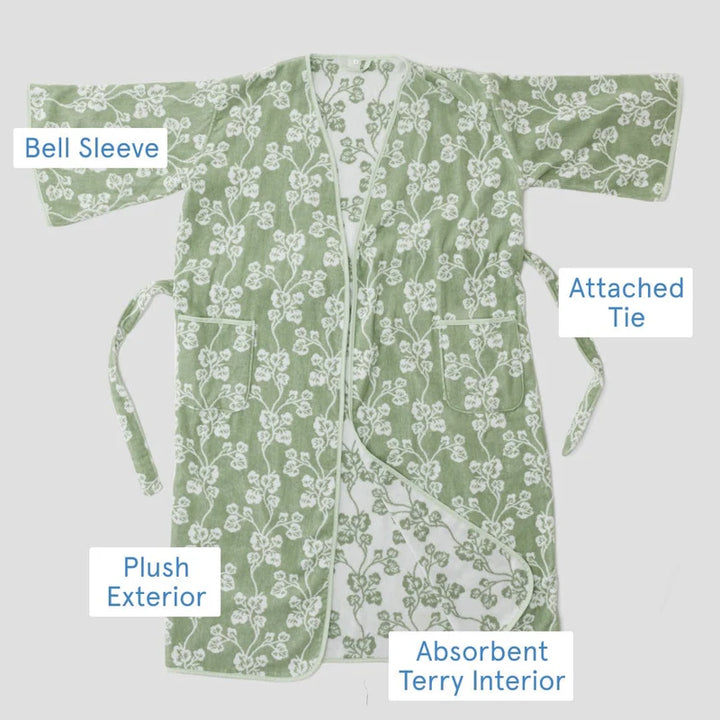 Weezie Women’s Bell Sleeve Plush Robe