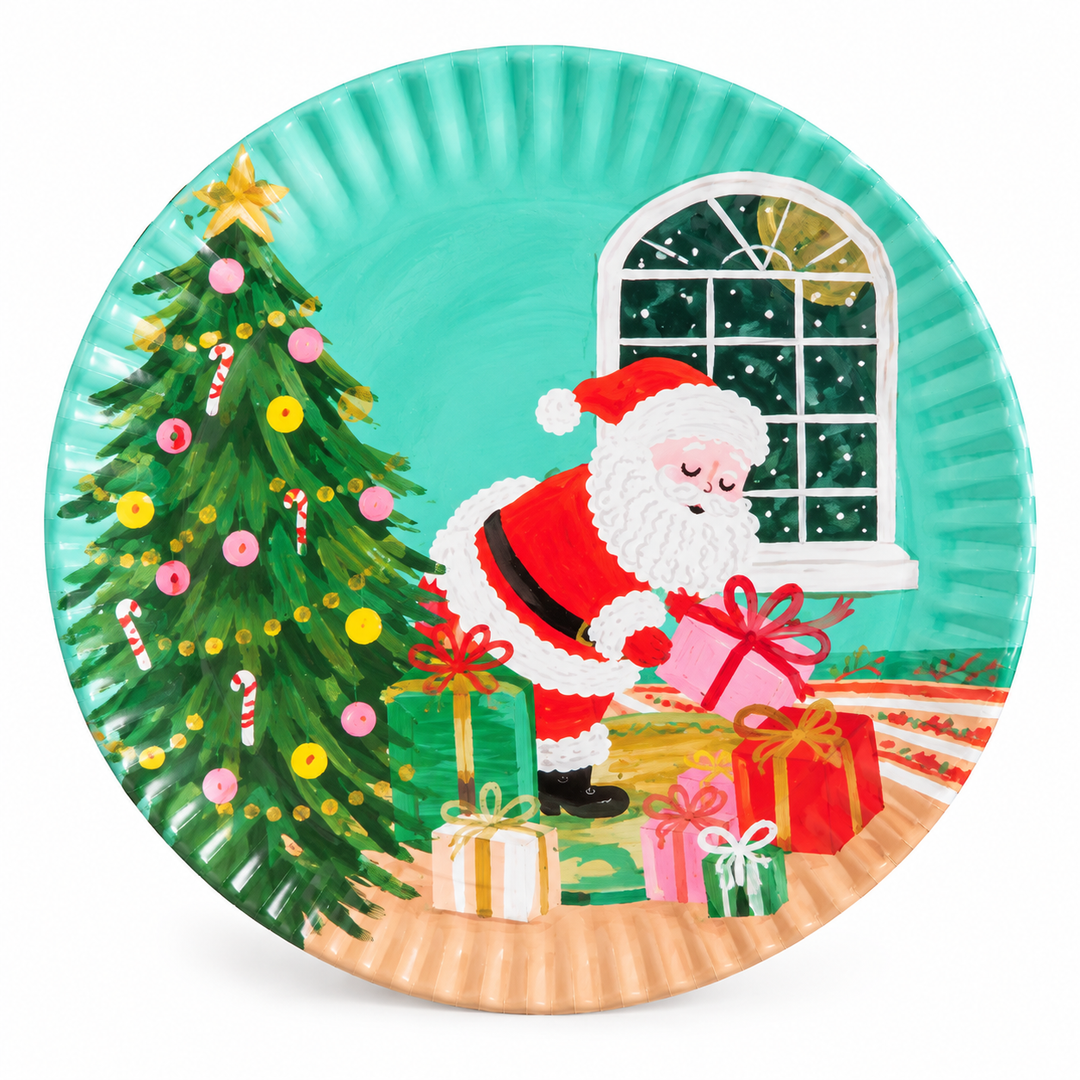 Santa Melamine Plate
