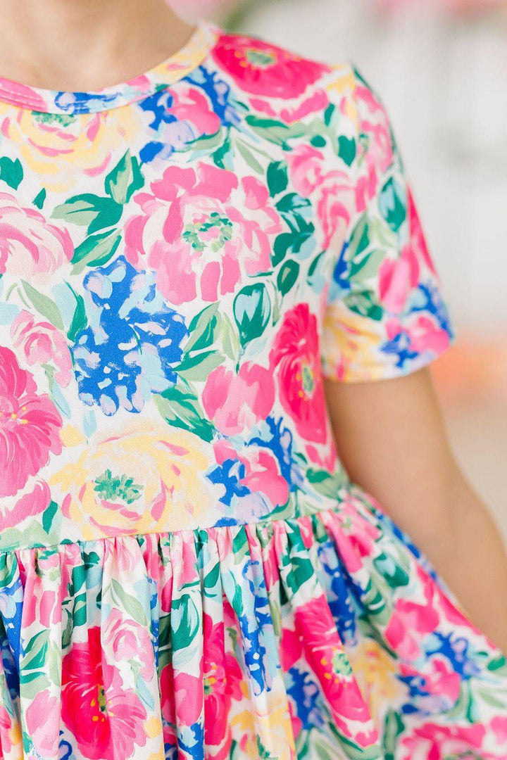 Mila & Rose Kid's Wildflower Wishes Pocket Twirl Dress