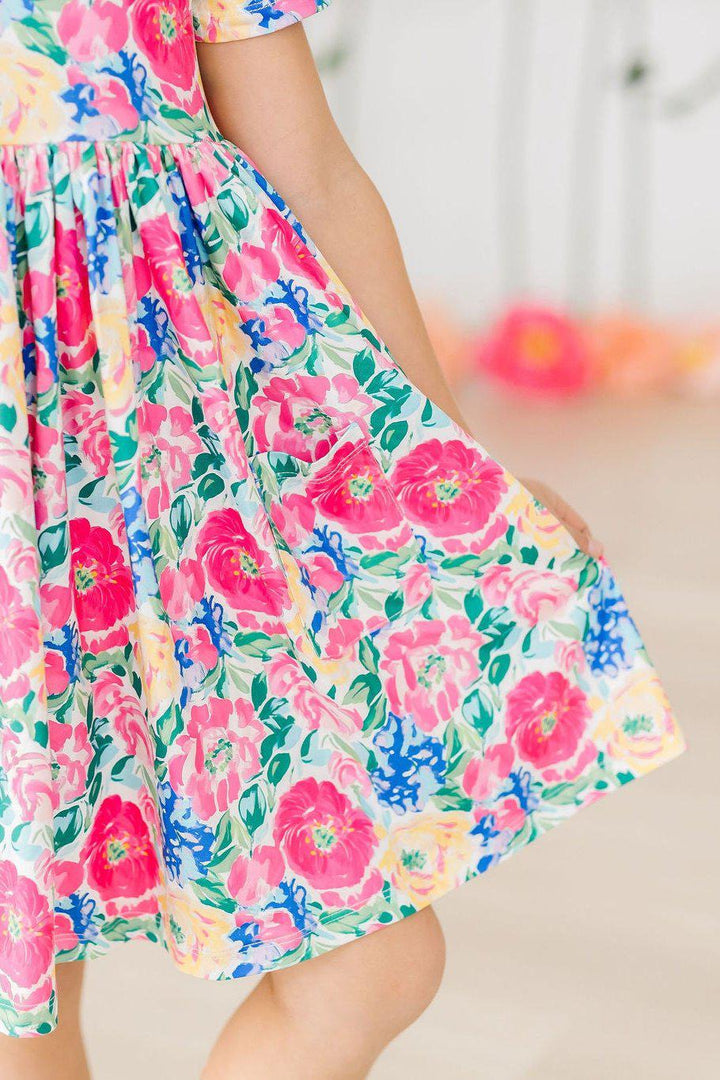Mila & Rose Kid's Wildflower Wishes Pocket Twirl Dress