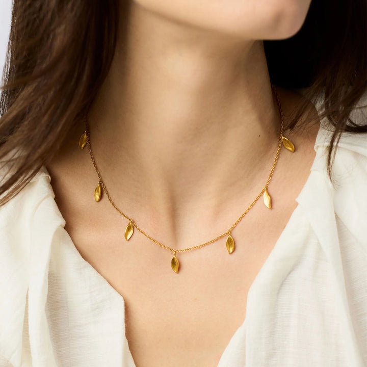 Julie Vos Willow Delicate Charm Necklace