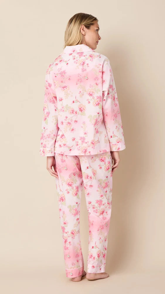 The Cat's Pajamas Wing & Bloom Luxe Pima Long-Sleeved Pajama Set