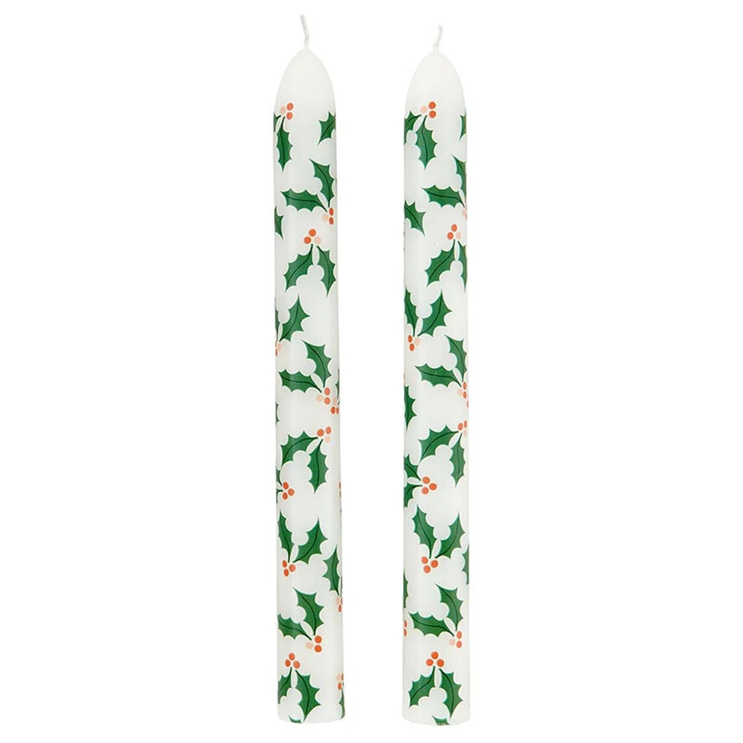 Word Holly Tapered Candle Set