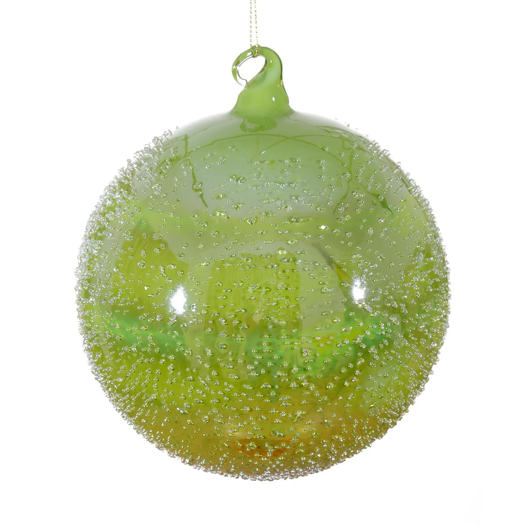 Jim Marvin 120mm Glass Beaded Ball Ornament