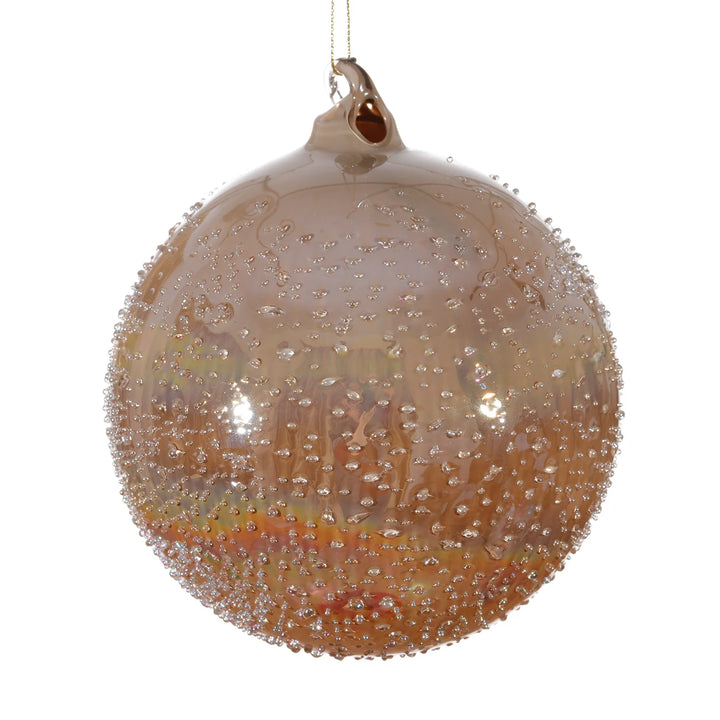 Jim Marvin 120mm Glass Beaded Ball Ornament