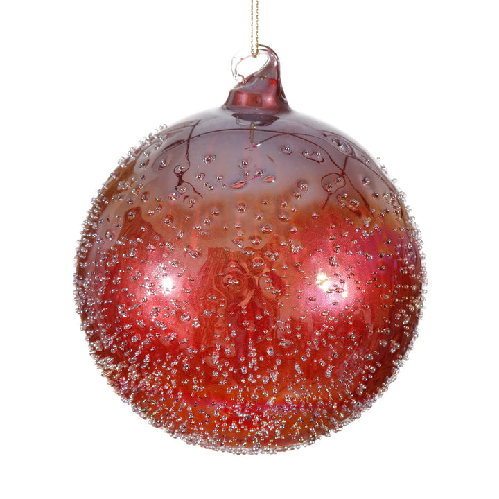 Jim Marvin 120mm Glass Beaded Ball Ornament