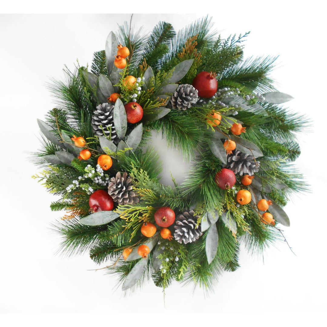 Winward 24" Mixed Pine & Pomegranate Wreath