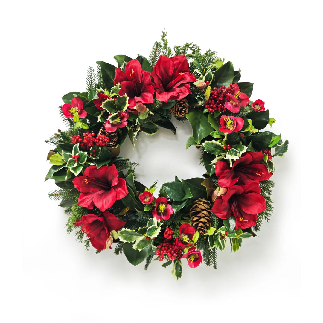 Winward 24" Amaryllis Holiday Wreath