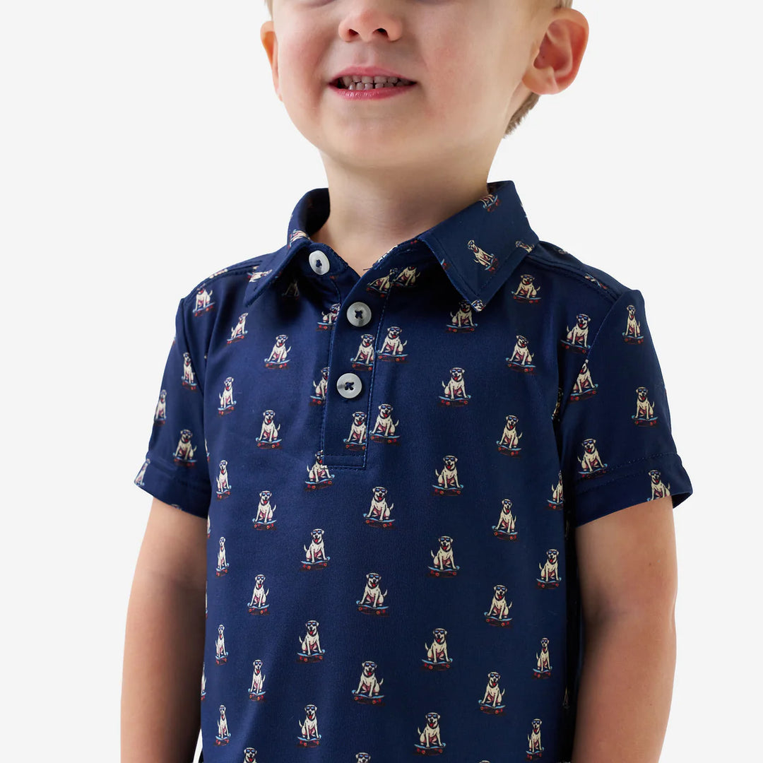 Burlebo Kid's Skate Dog Performance Polo
