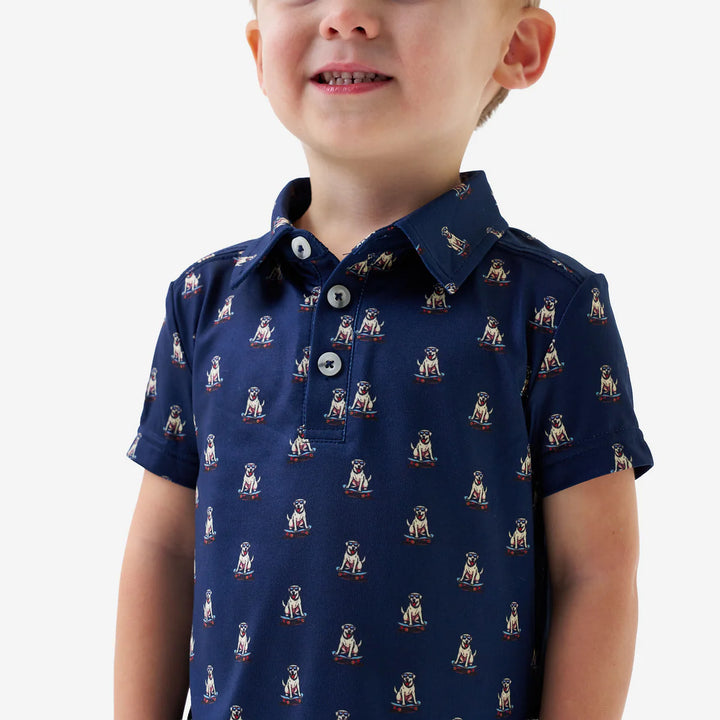 Burlebo Kid's Skate Dog Performance Polo
