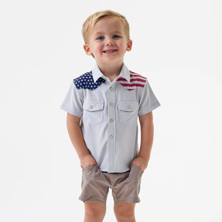 Burlebo Kid's All American Performance Western Shirt