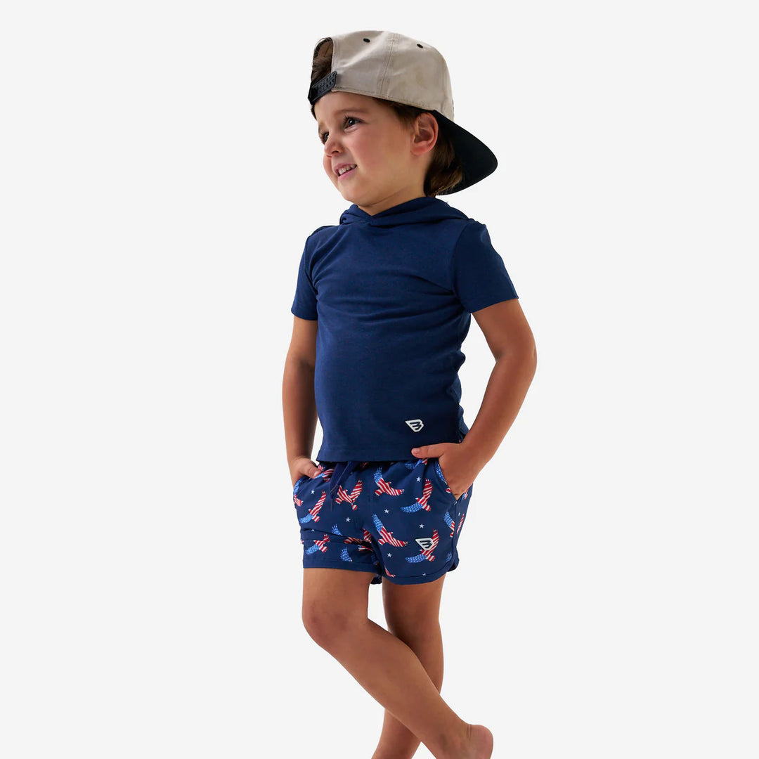 Burlebo Kid's USA Eagle Swim Trunks