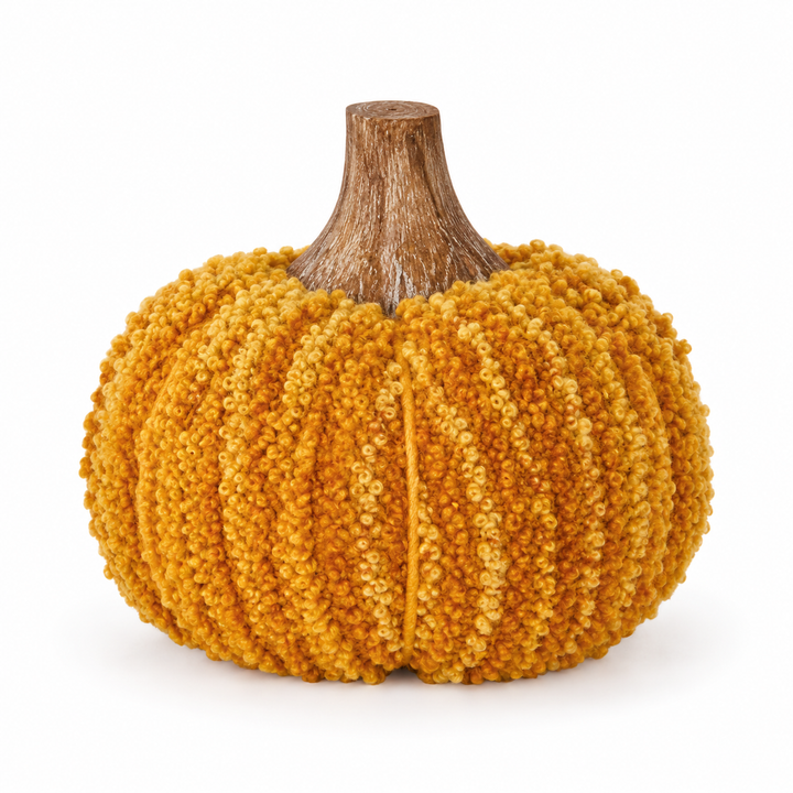 Textured Bouclé Pumpkin