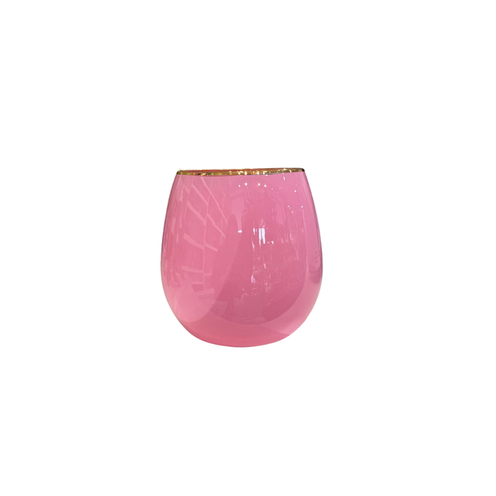 Glitterville Sugar Plum Stemless Wine Glass