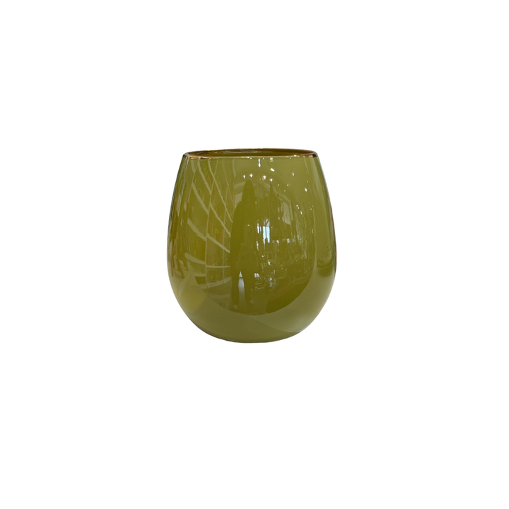 Glitterville Sugar Plum Stemless Wine Glass