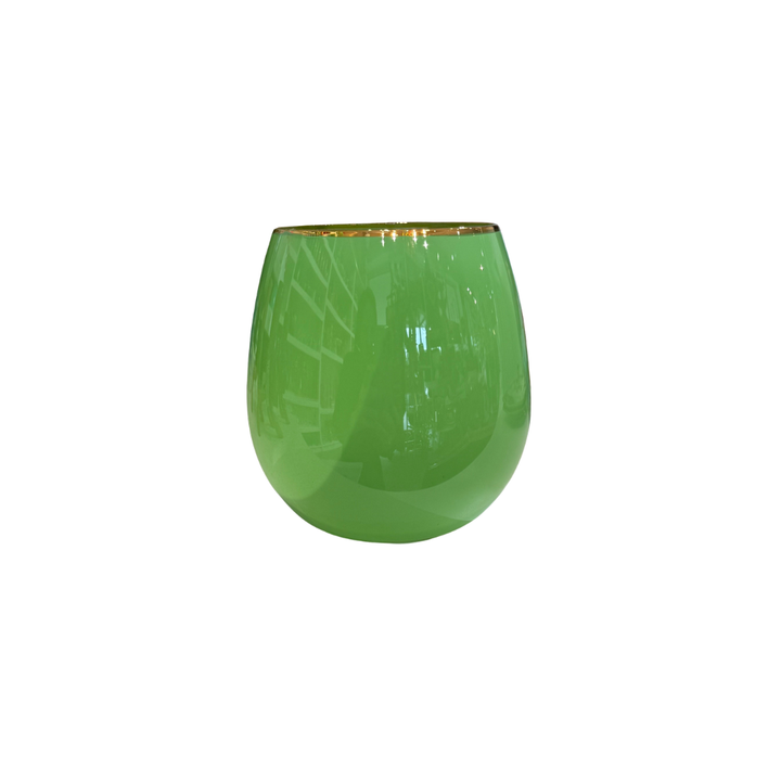 Glitterville Sugar Plum Stemless Wine Glass