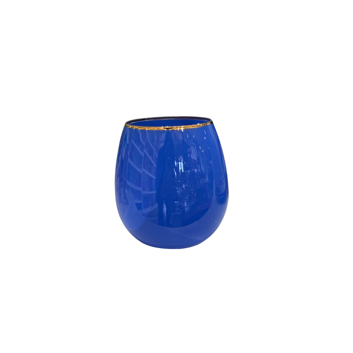 Glitterville Sugar Plum Stemless Wine Glass