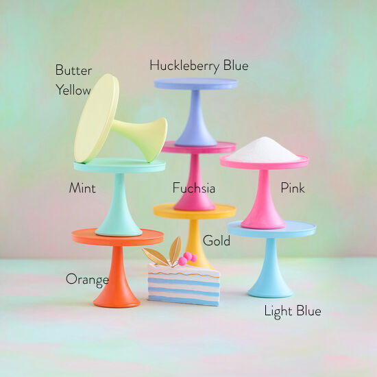 Glitterville Rainbow Large Melamine Cake Stand