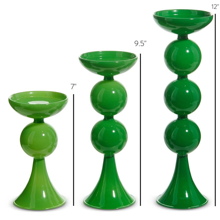 Green Candle Holder