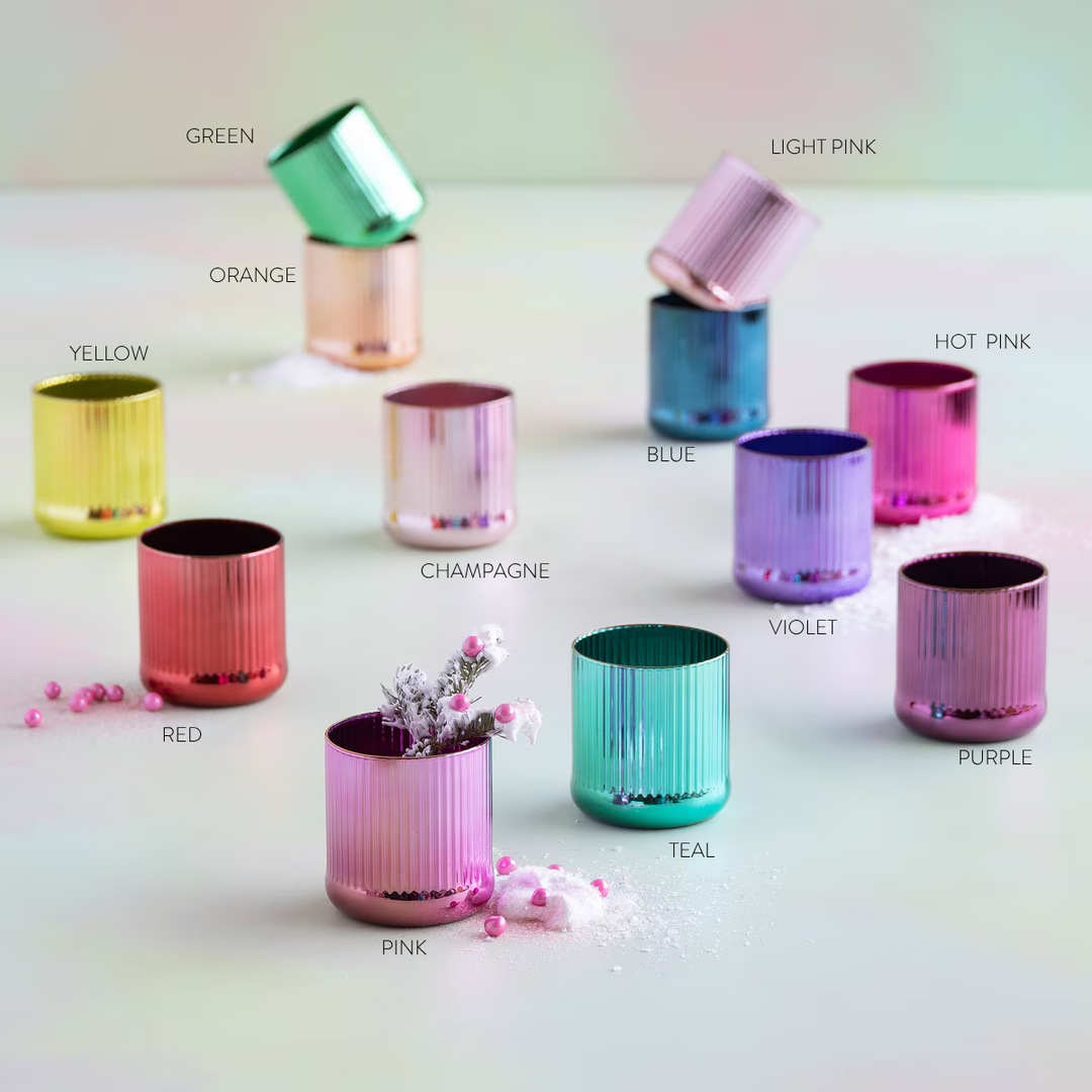 Glitterville Rainbow Reflective Sipper Glass