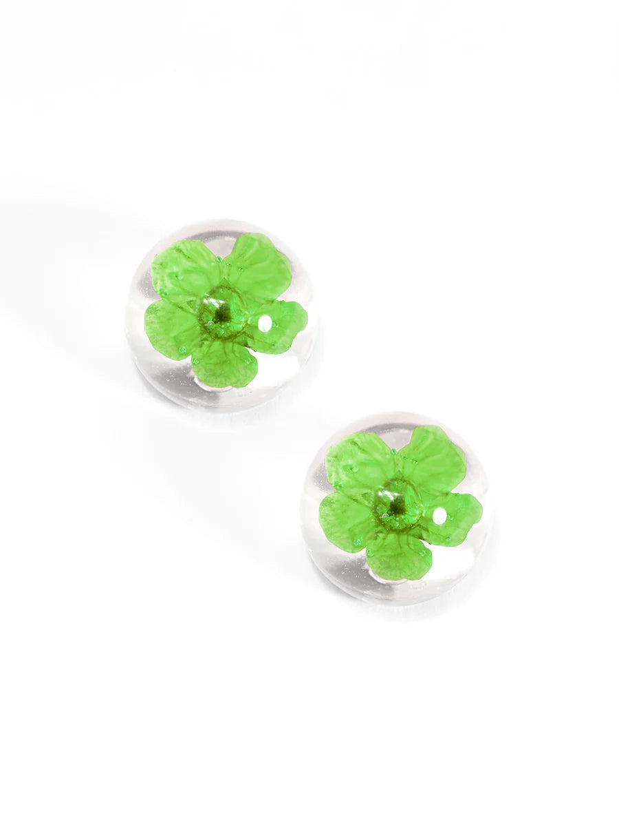 Zenzii Amelia Lucite Floating Stud Earring