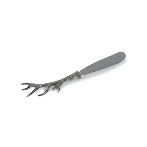 Antler Butter and Cheese Knife - Silver