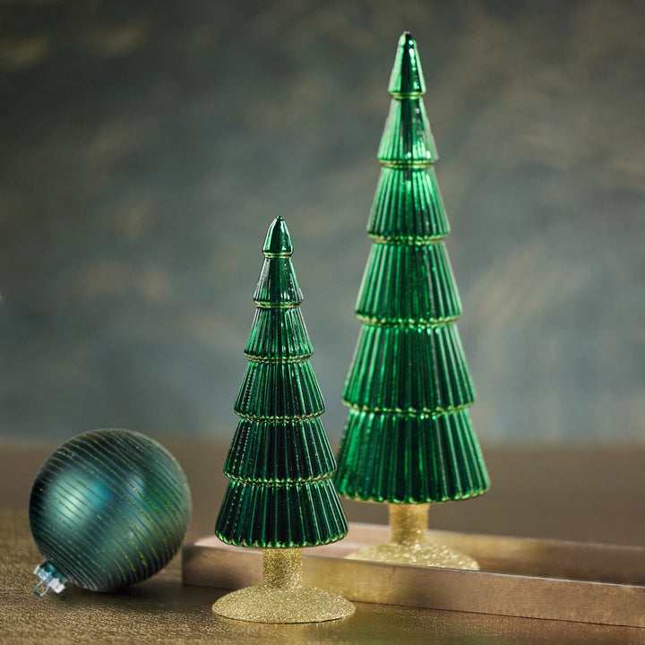 Classic Green Alpine Glass Tree