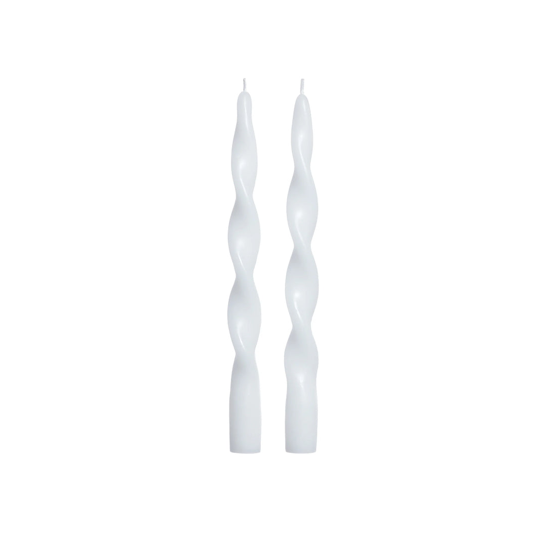 Ivory Lumière Twist Formal Candles