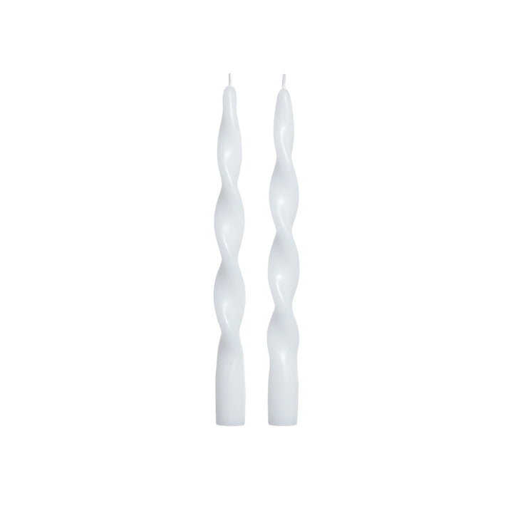 Ivory Lumière Twist Formal Candles