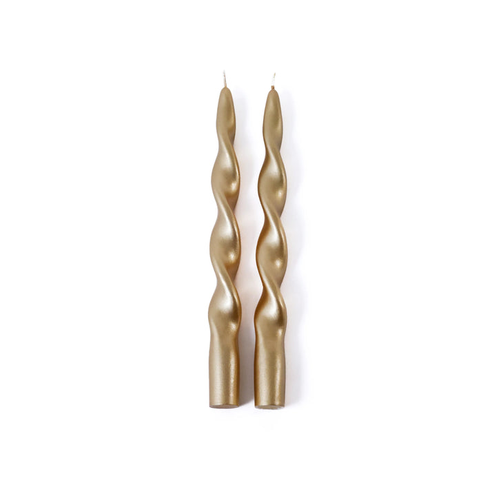 Ivory Lumière Twist Formal Candles