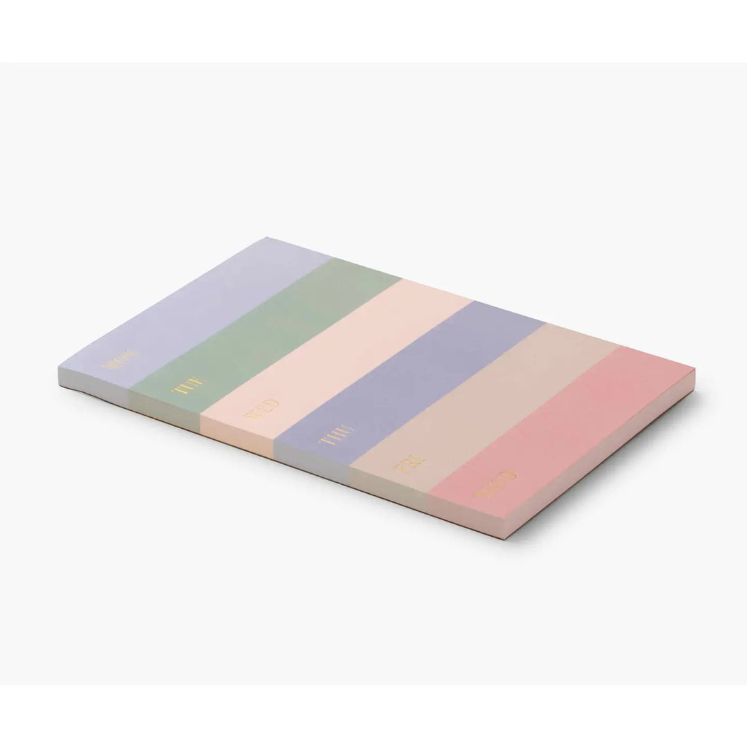 Rifle Paper Co. Muted Color Block Weekly Memo Notepad